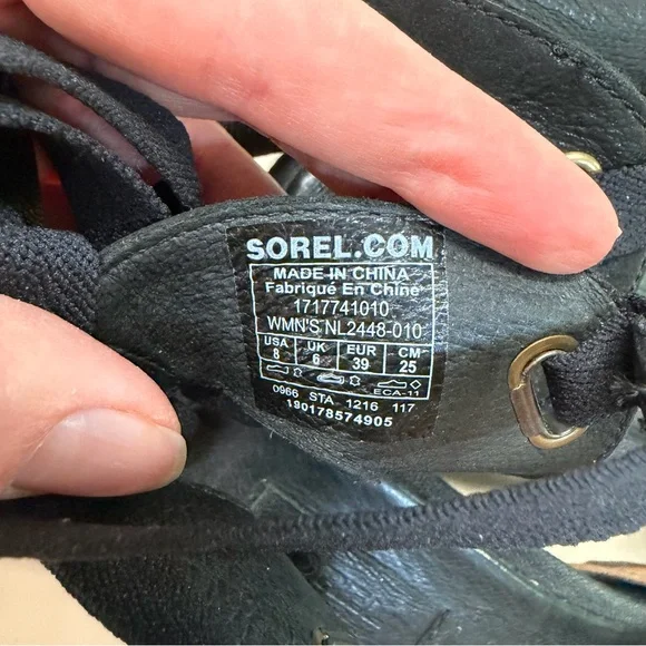 Sorel Joanie Wrap Wedge Leather Sandals - Picture 13 of 16